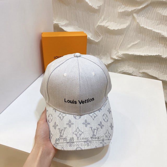 LV男女同款帽子 路易威登新款印花棒球帽鴨舌帽  mm1221